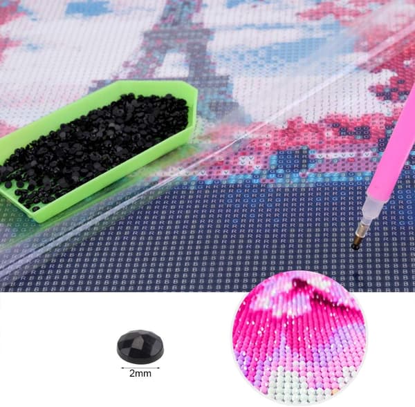 DIY 5D Diamantmaleri Full Drill Stitch Kit (30x40cm) Eiffeltårnet