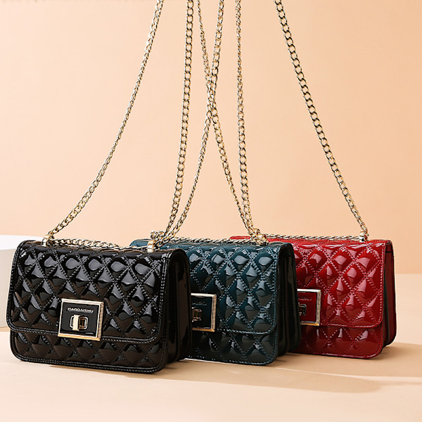 Naisten crossbody-laukku, tikattu olkalaukku, käsilaukut, Mediu