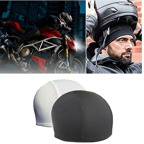 2st Quick Dry Cap Herr Ridning Skull Cap Cykel Motorcykel Helm