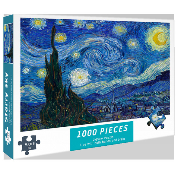 Vincent Van Gogh Annan licens Michelangelo 1000 stycken konstsamling Premium kvalitet för vuxna och