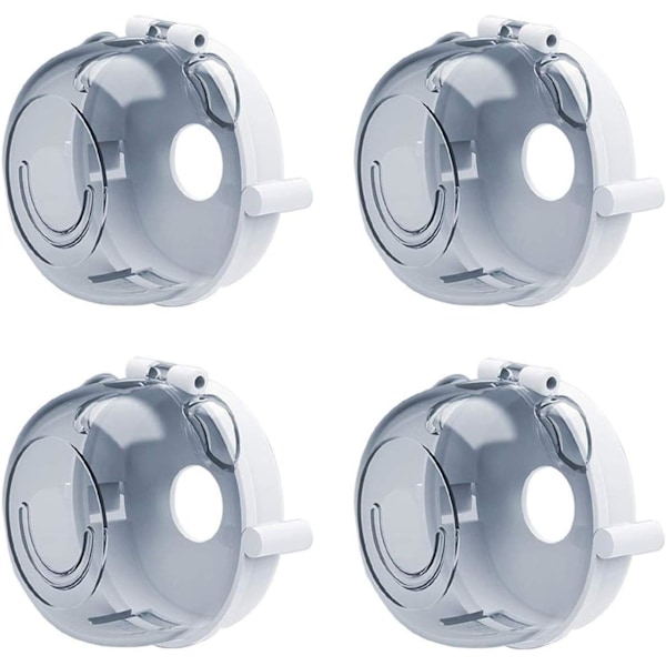 4 st Spishällsknoppsöverdrag, Barnsäkerhet, Universal Design, Spishällsknoppslock, Skyddande Lås, Husdjurssäkring