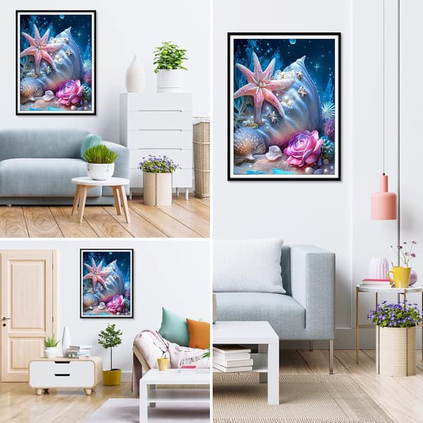 5D olohuoneen sisustus timanttimaalaus (30*40cm) 65