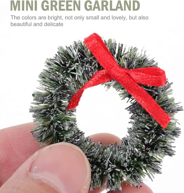 Vinterkrans 20 stk. Minijulekrans Miniatyrjulekrans