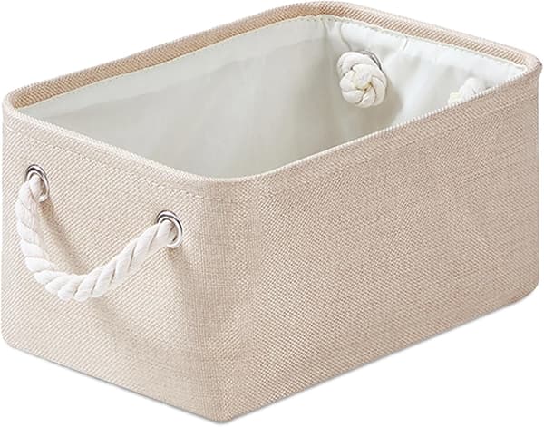 Tygförvaringslåda, 1-pack (ljus khaki, liten)