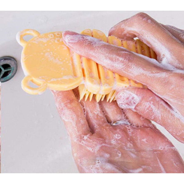 2 stycken barns handborste Handmassageborste Nagelborste