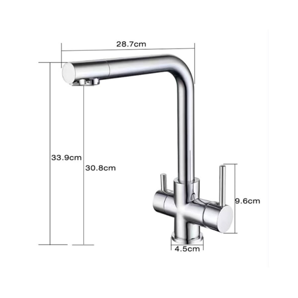 Rotatable Full Copper Double-control Water Purification Faucet Ho