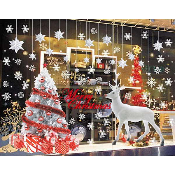 Juleklistremerker Store Vinduesklistremerker Rein Julgran Gjenbrukbare Julevindudekorasjoner Juledekorasjon