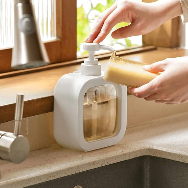 Pieces Fyllbare Kjøkken- og Badesåpedispensere, Oppvaskmiddeldispenser, 300ML