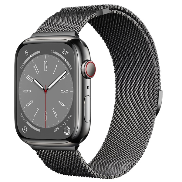 Apple Watch -rannekkeelle 42/44/45/49mm Graphite