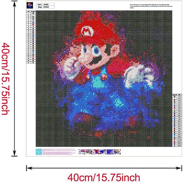 Sininen unelma 5D animaatio digitaalinen timanttimaalaus Ki