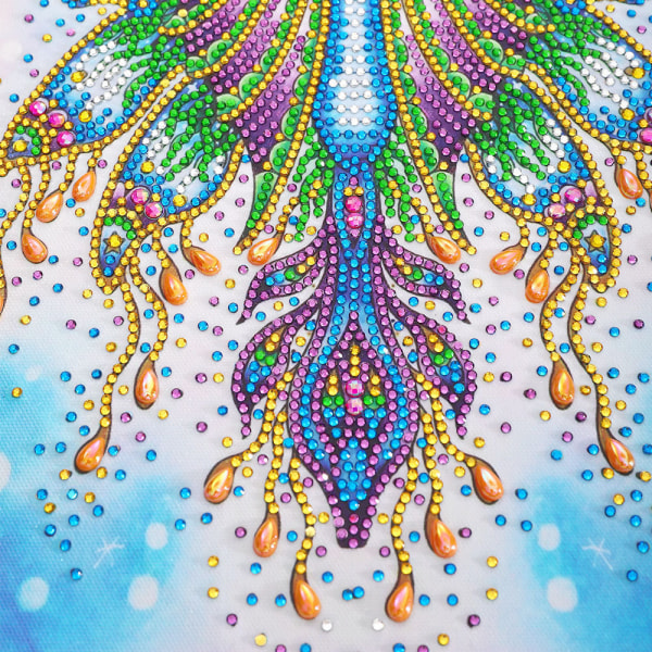 30 x 40 cm, sommerfugl Diamond Painting Diamond Broderi Maleri