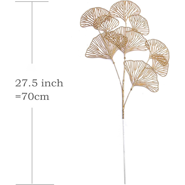 Kunstige forgyldte planter falske forgyldte ginkgoblade