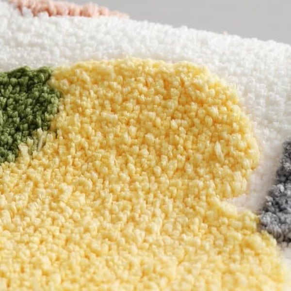 Halksäker Badmatta, Mjuk Mikrofiber Badrumsmatta, Maskintvättbar Absorberande Duschmatta för Badrum, Kök, Sovrum, D