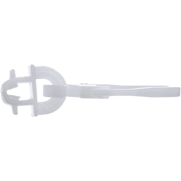20 Stycken, Plast, Vit, Clip-on Glid med Vikbar Krok inkluderad,