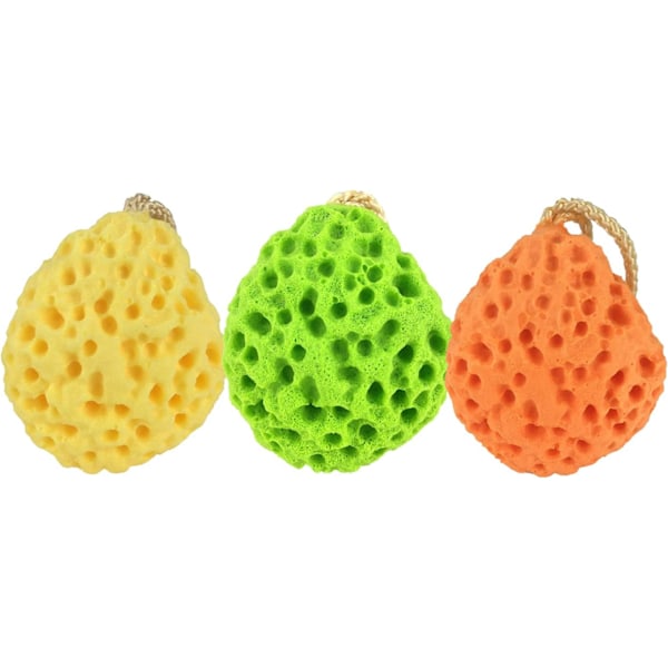 3-pack Kroppsbadsvamp Badsvamp Mjuk Kroppsduschsvamp Ren