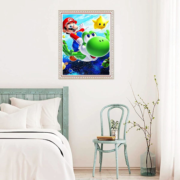 Super Mario 5D Timanttimaalaussetti Aikuisille, DIY Strass Com
