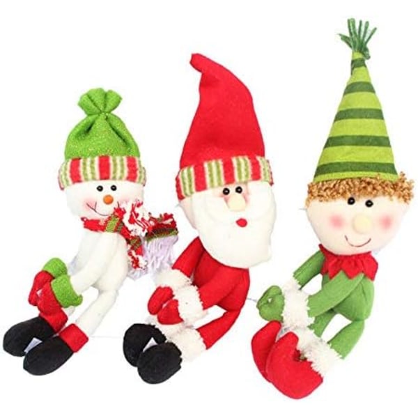 3 Styk Vinflaske Dækning Hugger Holder Flaske Topper Julepynt Spisebord Ornamenter Snemand Julemand E