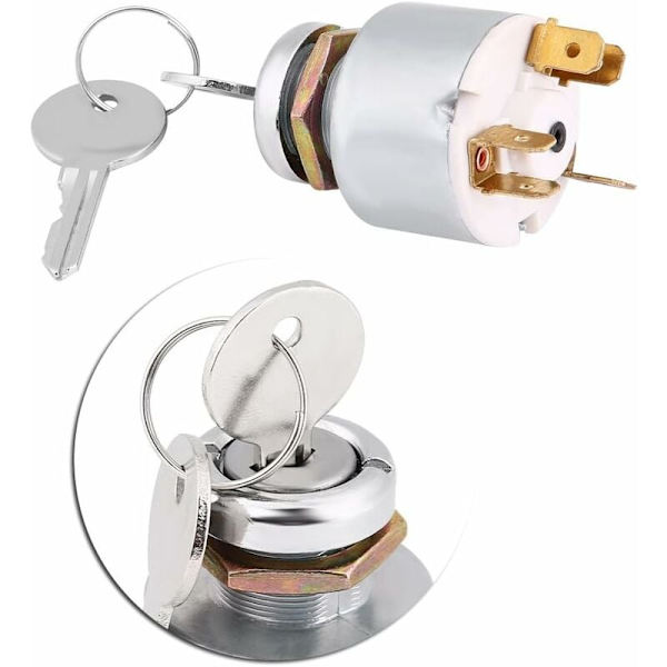 Tændingskontakt, Universal 12V Motorstartkontakt 3 Position ON