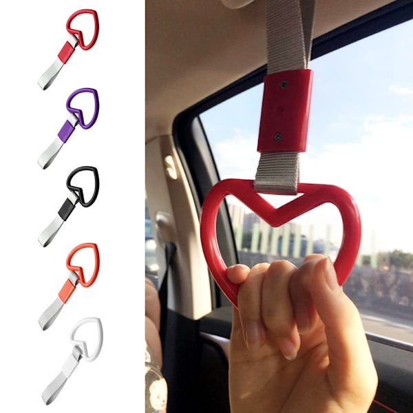 2 stk. Tsurikawa Ring Hjerte Jdm Tog Bus Håndled Rem D