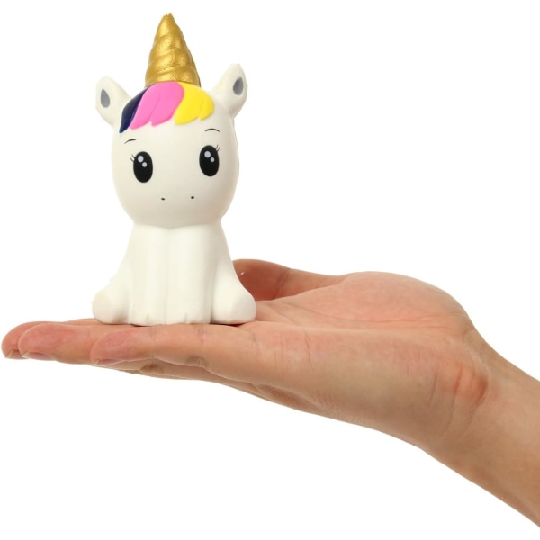 Sæt med 2 Galaxy Squishies Kawaii Galaxy Unicorn og Golden Horn