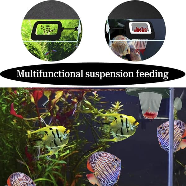 1 Aquarium Flydende Ring Kegle Foderdispenser Akvariefisk Foderdispenser Akvarietilbehør til Guldfisk, Cichlider, Guppyer