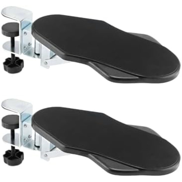2-pack Rotationsarmstöd - 180° Rotation och 90° Vikbar - Armbågsstöd, Armbågsstöd, Kontorstillbehör