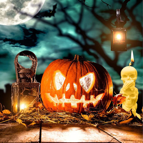 1 kpl 3D Kallo-kynttilämuotti Sarake Halloween Silikon Resin Muotti Aromaterapia Kynttilöille Resin Valaminen Kotitekoinen Vaha Mak