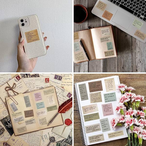 120 stk. citat-scrapbooking-klistermærker, citat-scrapbooking-klistermærker丨Scrapbooking-frase-klistermærker til