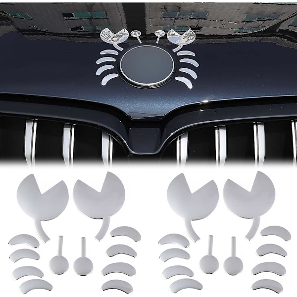 3D Rapu Auton Tarra Auton Logo Tarra Auton Embleemi Tarra Universaali Vedenkestävä Itsestään Liimautuva DIY Koriste Kaikille Autoille