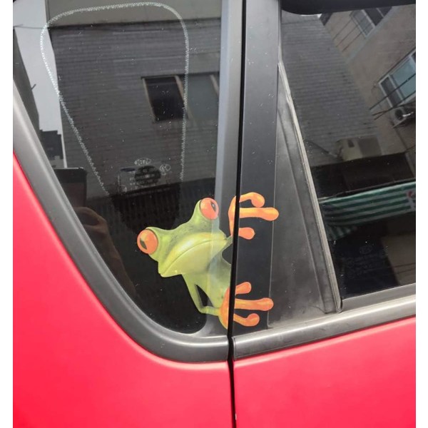 3D søt peep frosk morsom bil klistremerker lastebil vindu vinyl Deca