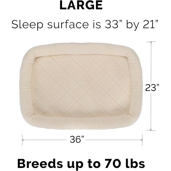 Hvid hund seng, egnet til hunde og indendørs katte, all-season universal hund seng, slidstærk 91*58cm