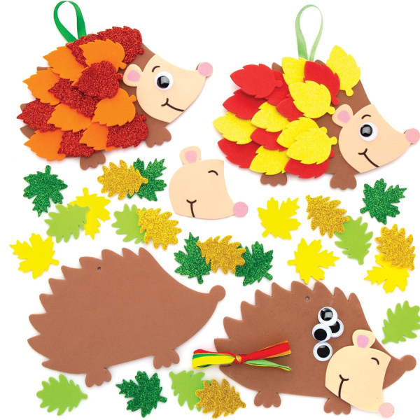 Blade Hedgehog Kits (pakke med 5) - Efterår og vinter håndværk til børn