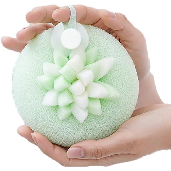 2 st Dahlia Blomformade Badbollar, Söta Kronbladssugkoppsbadbollar, Dubbelsidiga Badbubbelbollar, Supersoft 3D Massage