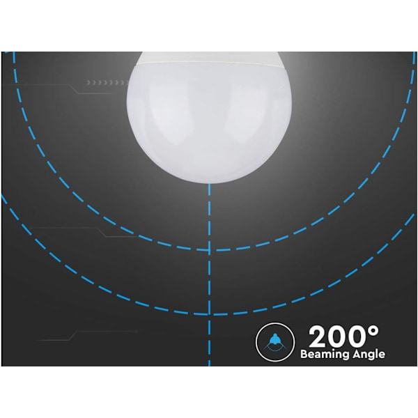 10-pack E27 9W A60 LED-lampor - Varmvit ljus