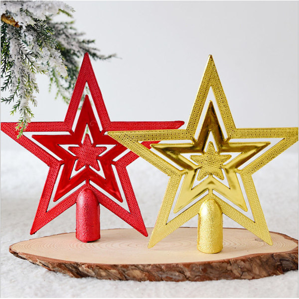 2 stk. Juletræstop pynt (20CM)