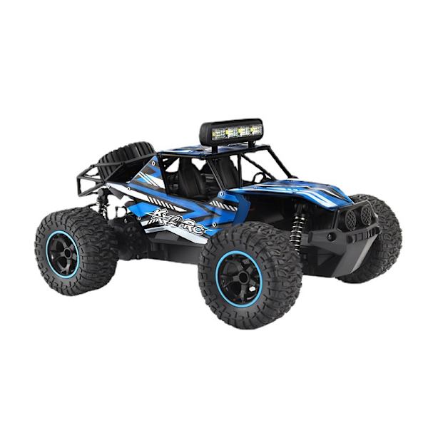 Kauko-ohjattava auto (sininen), 1:16 RC-auto LED-valoilla, 2.4GH