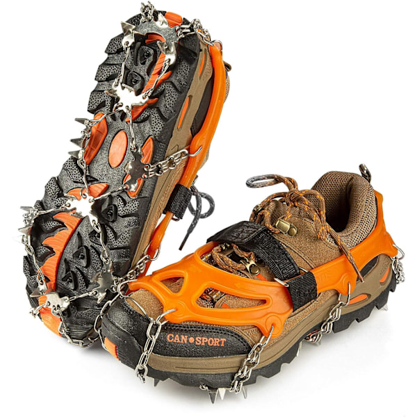 Antiskrid Crampon（255-240mm）, 24 Tænder Universelle Issko Klatresko