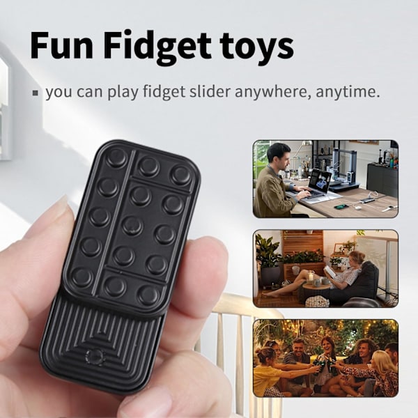 Fidget Leker Voksne Metall Fidget Slider Magnetisk EDC Haptisk Fidget Leker for Voksne