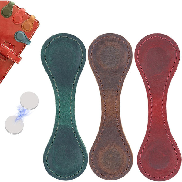 Magneettiset kirjanmerkit, nahkaiset magneettiset kirjanmerkit naisille, kaksipuolinen magneettinen kirjanmerkkiklipsi lahjaksi kirjojen ystäville lukijoille miehille naisille opettajille opiskelijoille