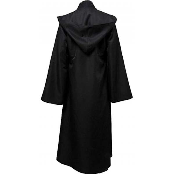 1-osainen velhotakki hupullinen kaapu Halloween viitta roolipeliasu M