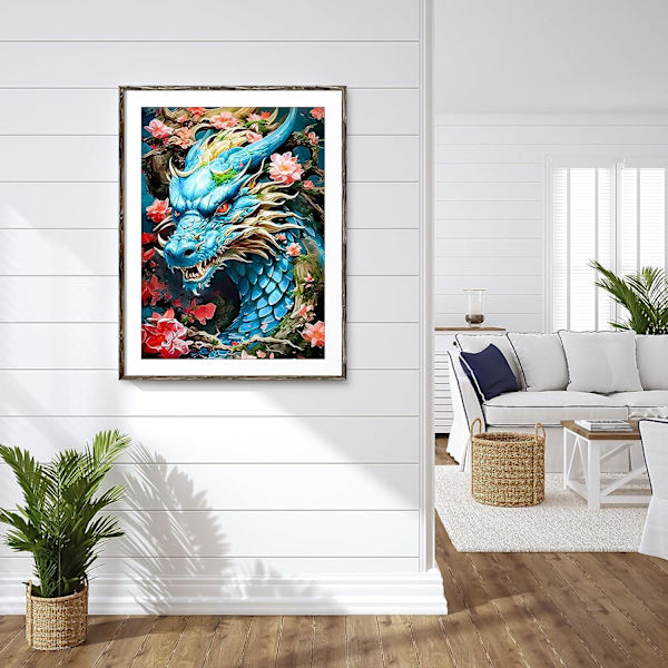 5D Diamantmaleri 30x40cm Drage I