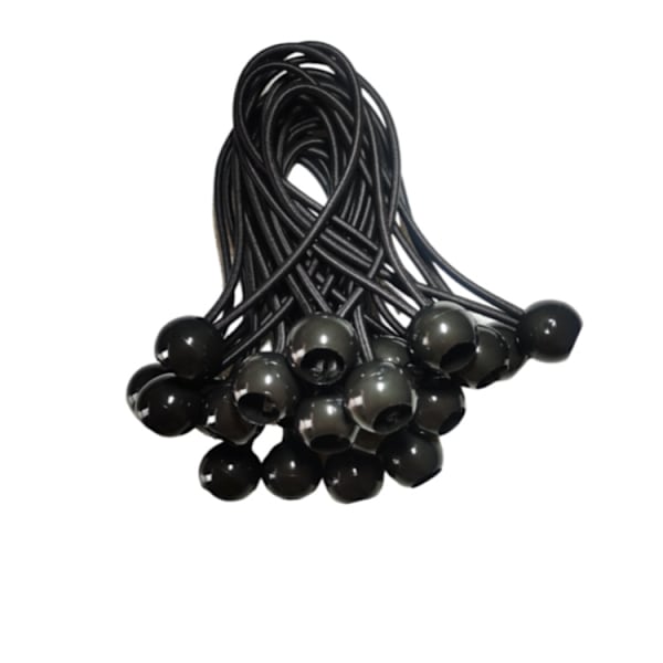 20cm - Elastisk bungee-sladd för presenning - 20-pack