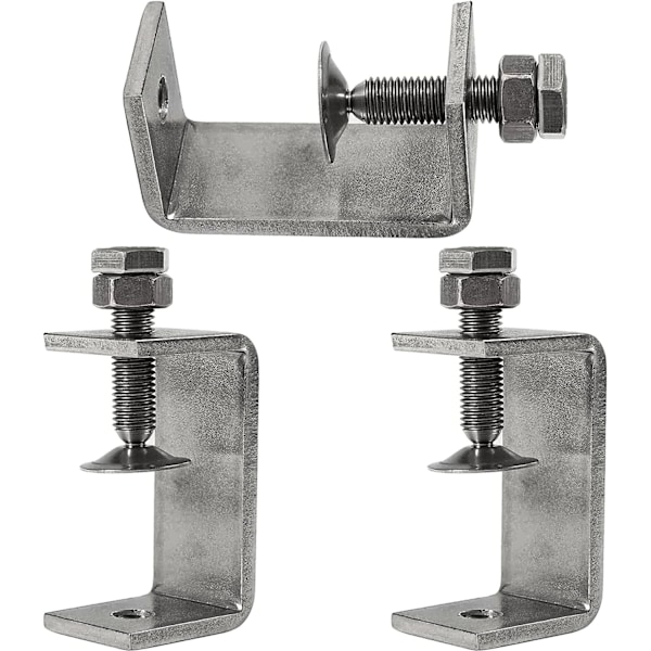 3 stk 65mm Heavy Duty 304 Rustfritt Stål C-Klemmer, for Stramming av Fuger, Klemmer og Strammeelementer,