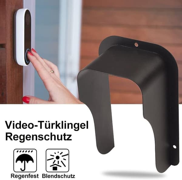 Videoringeklokkedeksel, regnbeskyttelse, værbeskyttelse, blendingsbeskyttelse, egnet for Ring ringeklokker
