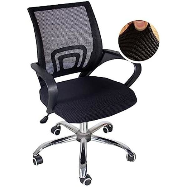 Kontorstoltrekk, Elastisk Stretch Datamaskin Stolseter Trekk Super Passform Anti-Støv Skrivebord Stolseter Trekk Spandex Avtakbar