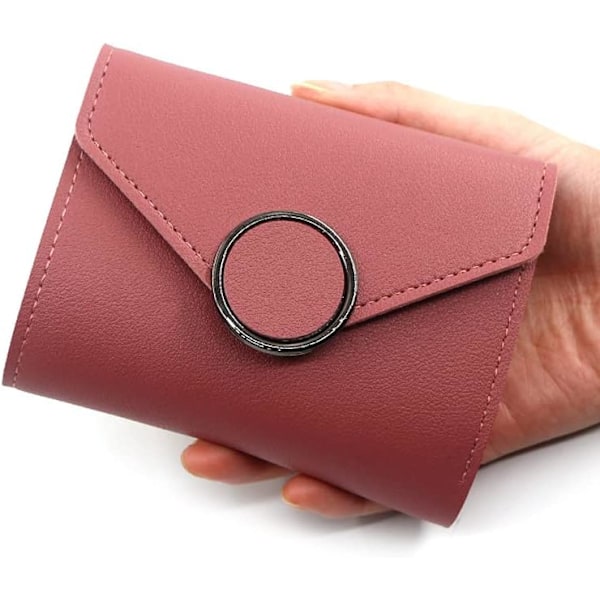 2 stk. Lille Pung til Kvinder, Ultra Tynd PU Læder Kreditkort Holder Clutch Punge til Kvinder