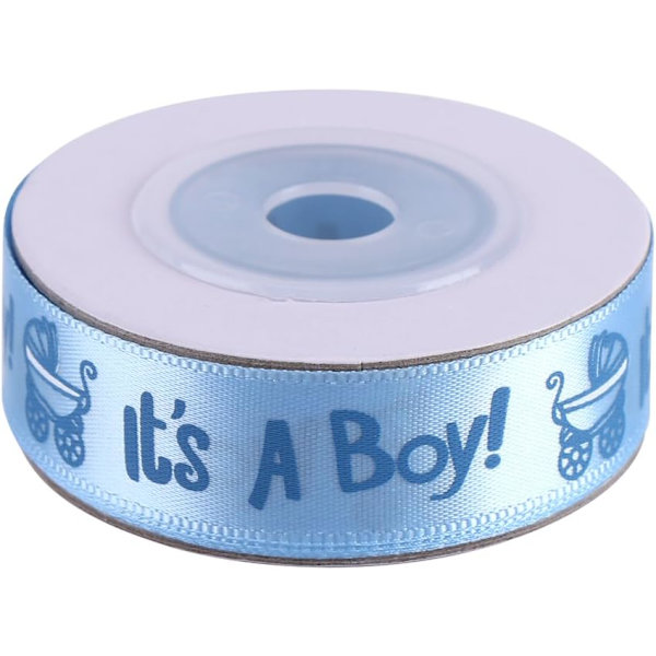 2 rullar babyshower dopgåva festgåva fläckband (blå