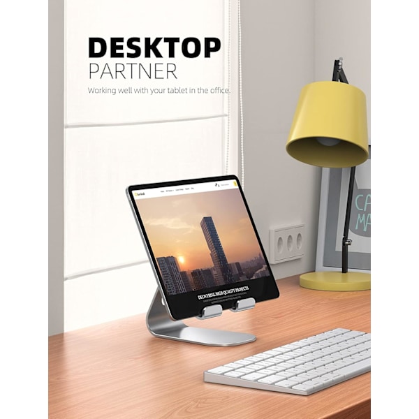 2 stk. Tablet Stand, Justerbar Tablet Holder - Desktop Stand Dock Holder Kompatibel med 4-13\" Tablet Såsom iPad Pro 1