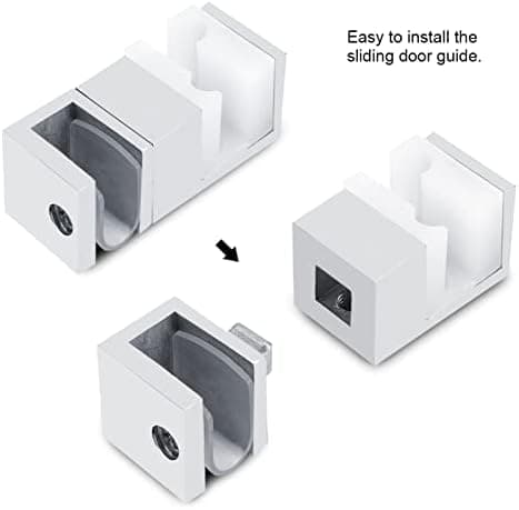 6x2x2cm Skydedørsbundsguide i rustfrit stål Skydedørsbundsguide til kontor og husholdning
