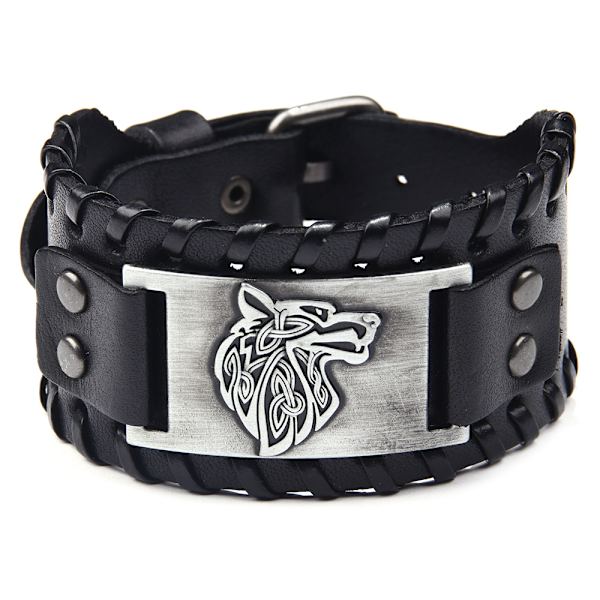 （Hopea）Ruskea viikinkirannekoru - Vintage Norse Talisman -rannekoru